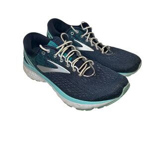 Brooks Ghost 11 Women's Running Shoes Navy Teal Size 8.5 DNA LOFT Cushioning